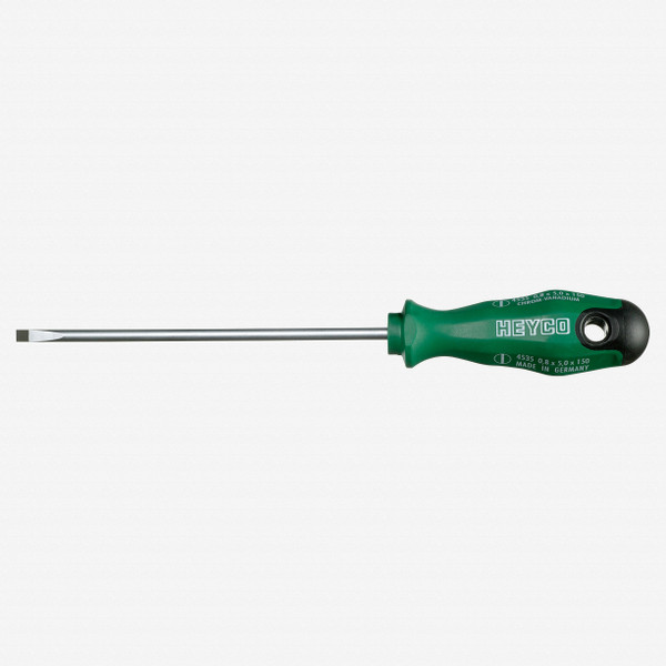 Heyco Slotted Screwdriver with 2K Handle, 5.0 x 150mm