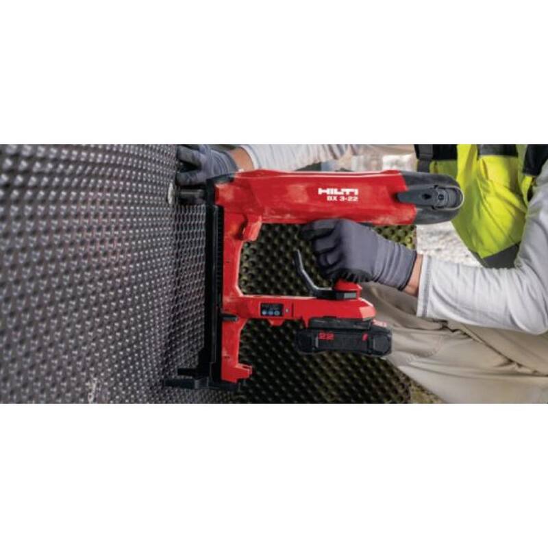 Clavadora inalámbrica de iones de litio Hilti 22-Volt NURON BX 3 con Bluetooth y guía de sujetadores (sólo herramienta y estuche) - 2253761.