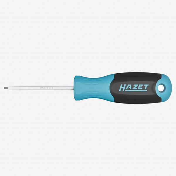 Hazet 811-20 Slotted Screwdriver with 3K Handle, 2.0 x 60 mm