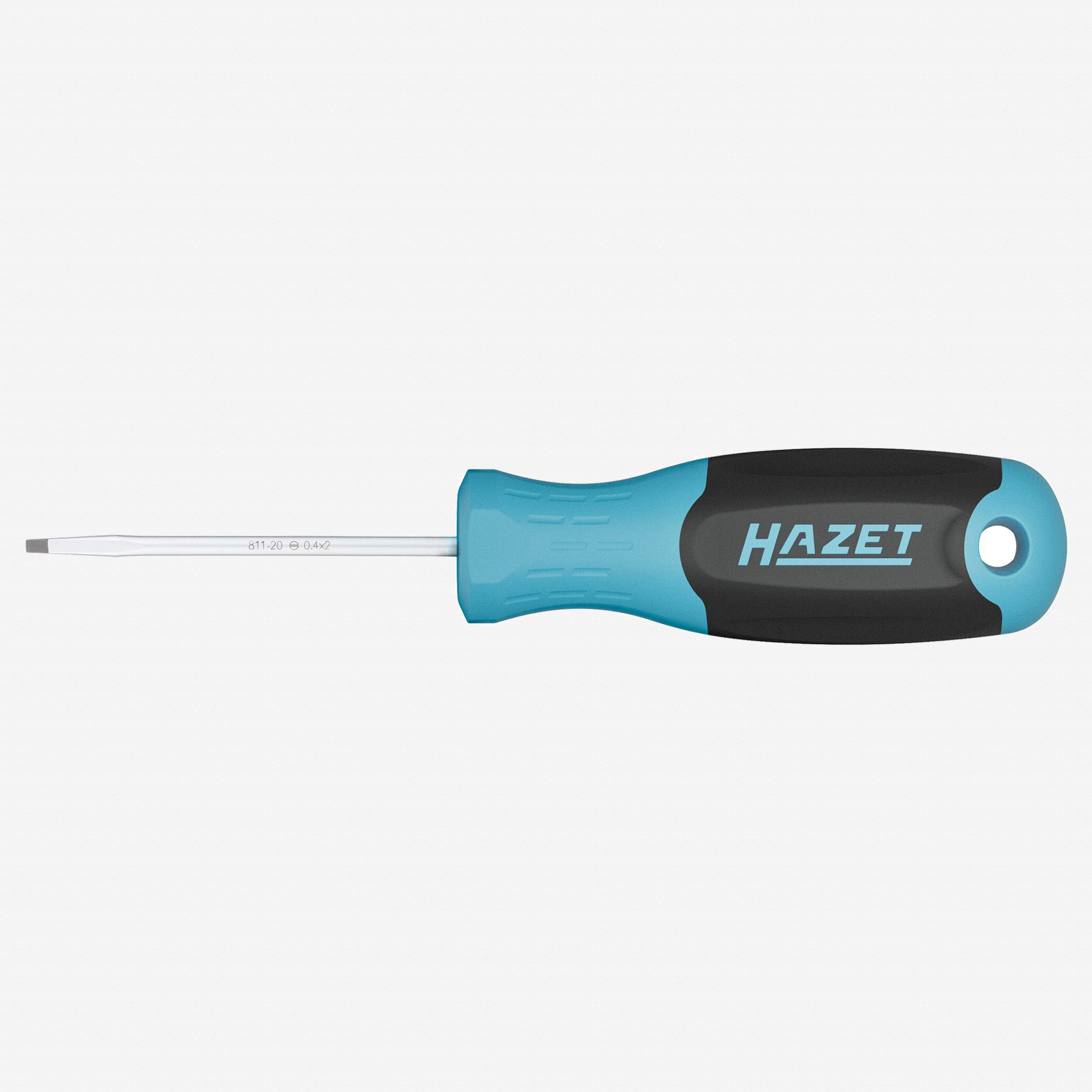 Hazet 811-20 Slotted Screwdriver with 3K Handle, 2.0 x 60 mm