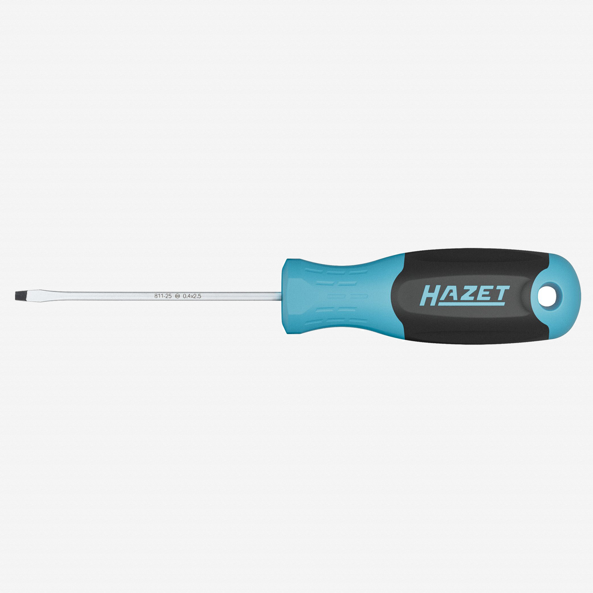 Hazet 811-25 Slotted Screwdriver with 3K Handle, 2.5 x 75 mm
