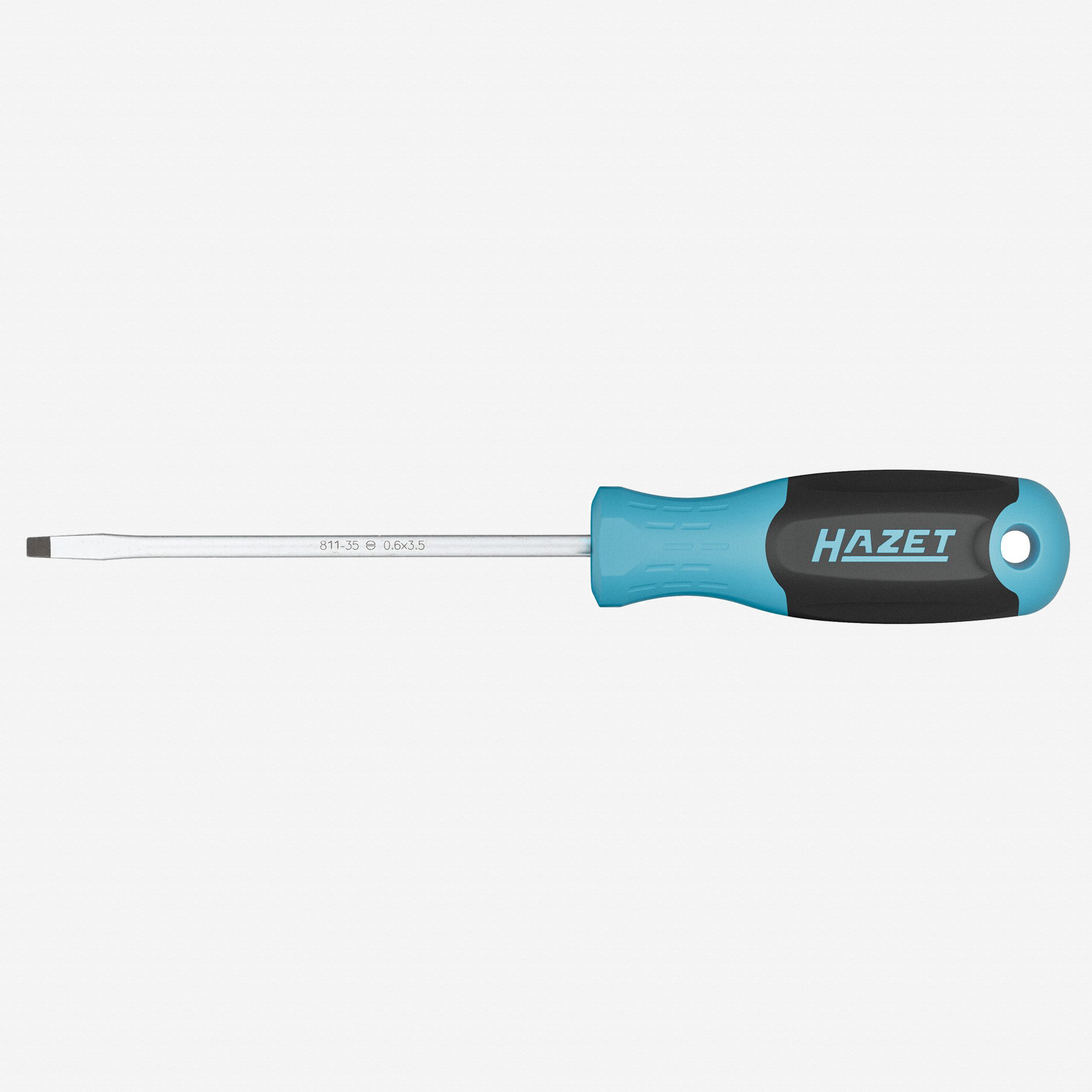 Hazet 811-35 Slotted Screwdriver with 3K Handle, 3.5 x 100 mm