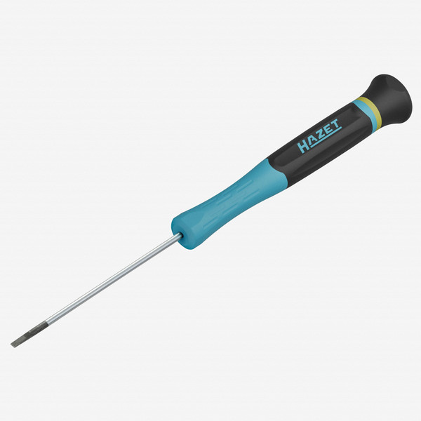 Hazet 811EL-025 Slotted Electronic Precision Screwdriver with 3K Handle, 2.5 x 75 mm