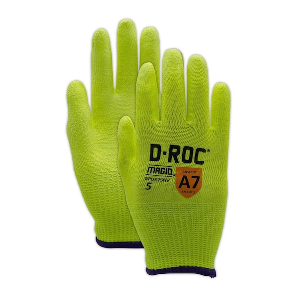 Guantes resistentes al corte Magid, amarillo de alta visibilidad, 5 - SWGPD575HV5