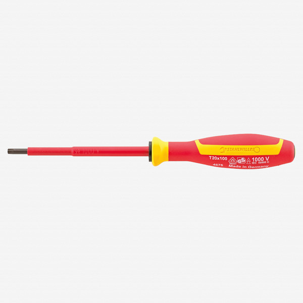 Stahlwille 4675 Insulated Torx Screwdriver VDE DRALL+, T30 x 100mm