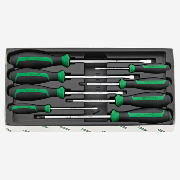 Stahlwille 4692 DRALL+ Phillips and Slotted Screwdriver Set, 8 Pieces