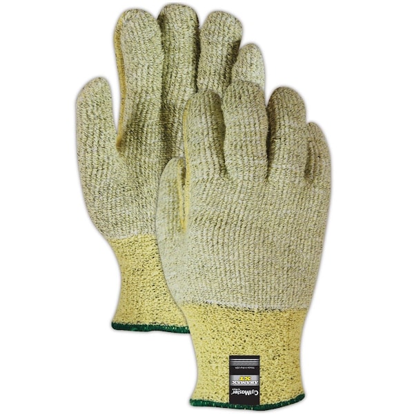 Guantes tejidos a máquina sin costuras de terrycloth con bucles pesados Magid CutMaster Aramax XT AX450, paquete de 12 unidades - AX450-8
