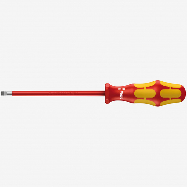 Wera 006121 Kraftform Plus VDE Slotted Screwdriver, 5.5 x 200mm