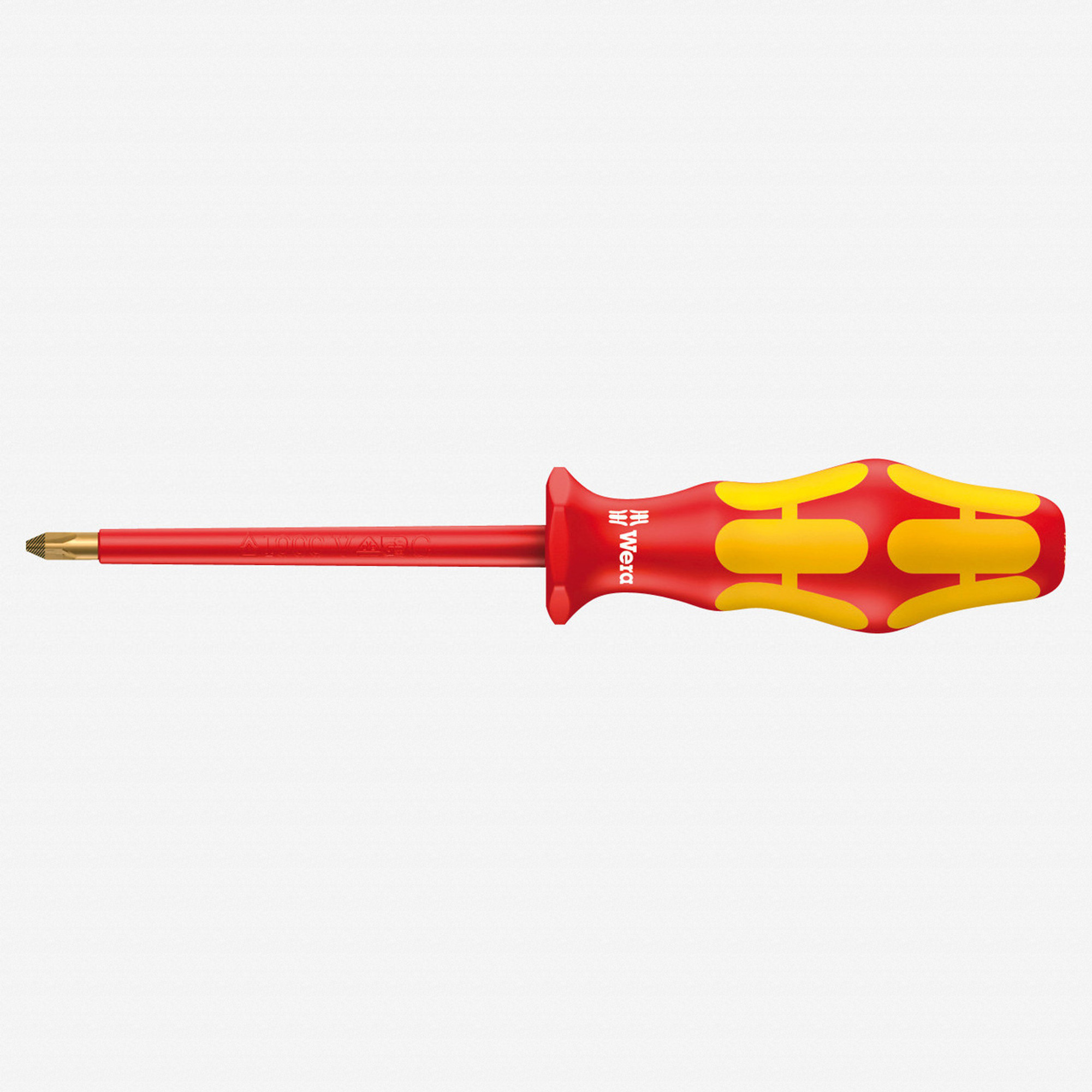 Wera 006168 Kraftform Plus VDE Pozidriv Screwdriver, #4 x 200mm