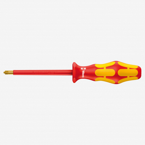 Wera 006190 Kraftform Plus VDE PlusMinus (Pozidriv/Slotted) Screwdriver, #1 x 80mm