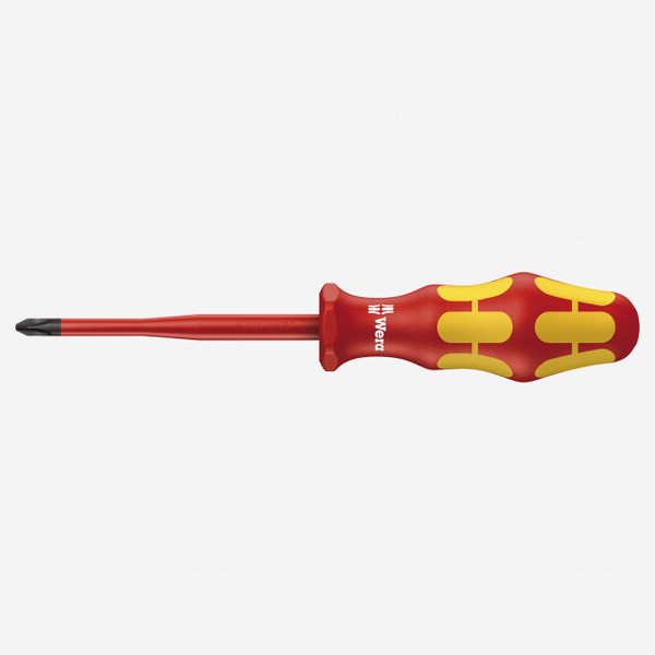 Wera 006455 Kraftform Plus VDE PlusMinus (Phillips/Slotted) Slim Screwdriver, #1 x 80mm