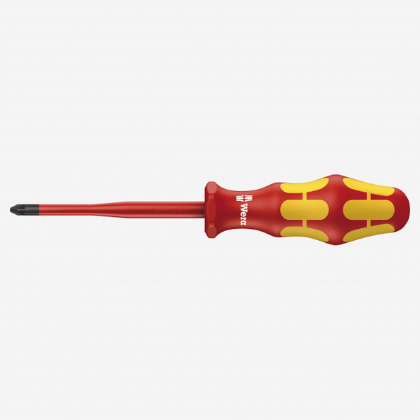 Wera 006461 Kraftform Plus VDE Pozidriv Slim Screwdriver, #2 x 100mm