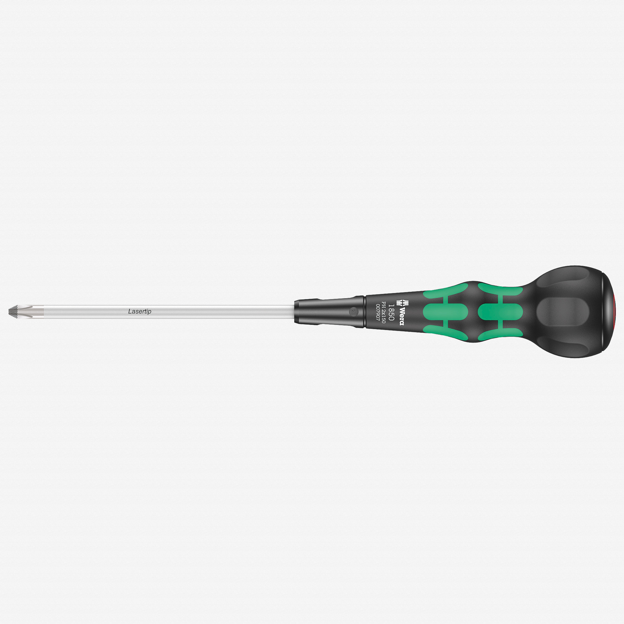 Wera 007907 Kraftform Ball-Grip Phillips Screwdriver, PH 2 x 150 mm