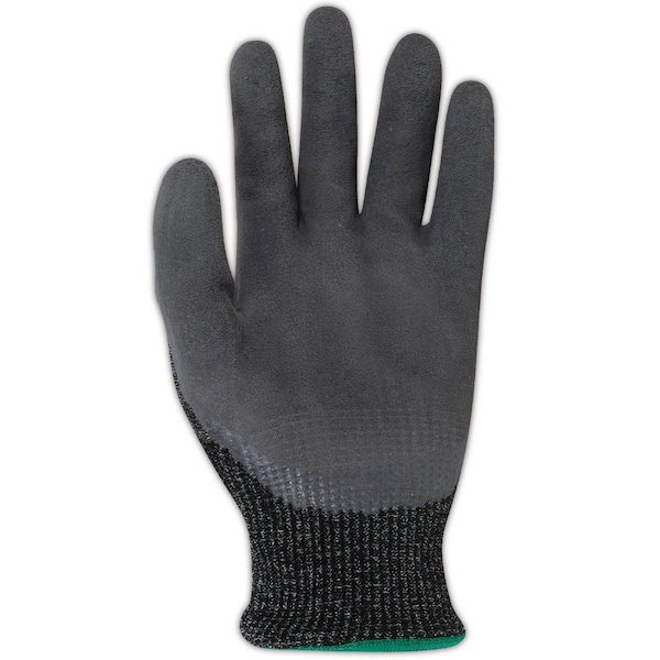 Guantes recubiertos Magid, Negro y Verde/Amarillo, 7 - XKS510-7