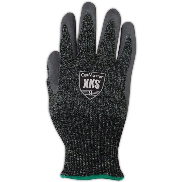 Guantes recubiertos Magid, Negro y Verde/Amarillo, 7 - XKS510-7