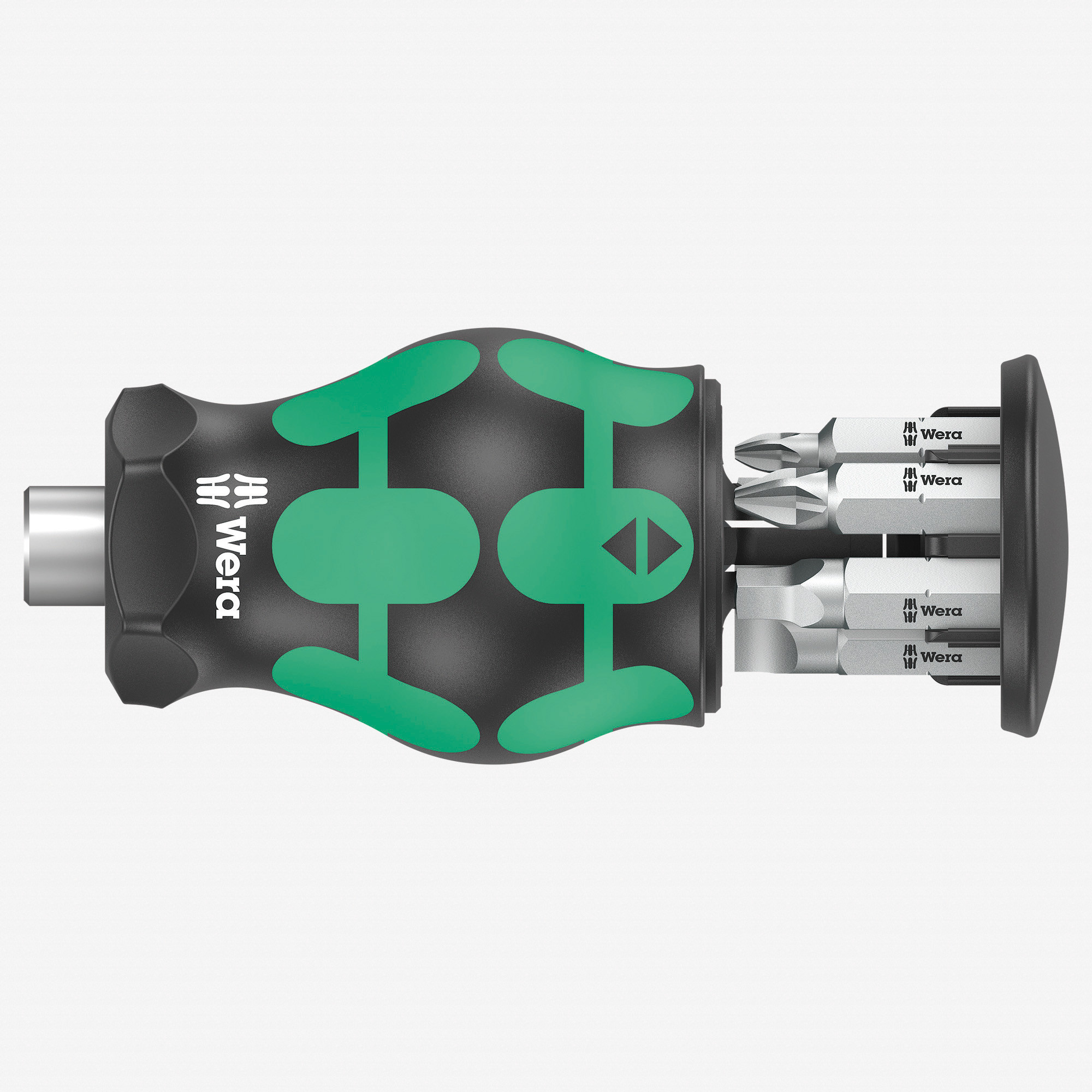 Wera 008878 Kraftform Kompakt Stubby 5 with PH/SQ/SL Bit Storage