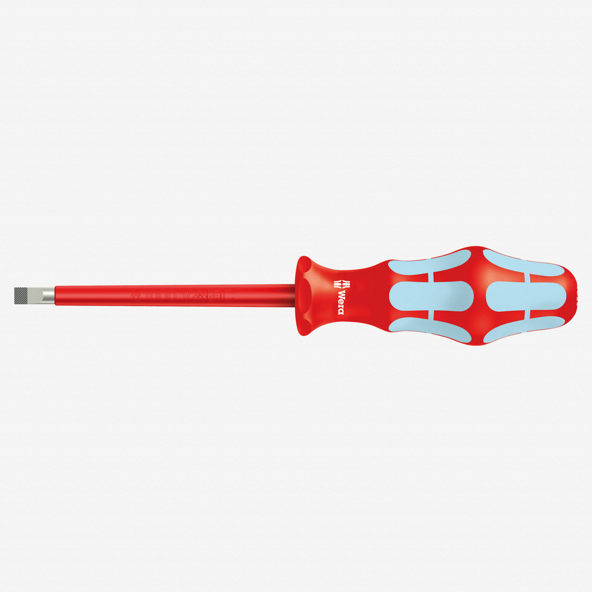 Wera 022729 Kraftform Plus VDE Stainless Steel Slotted Screwdriver, 3.0 x 80mm