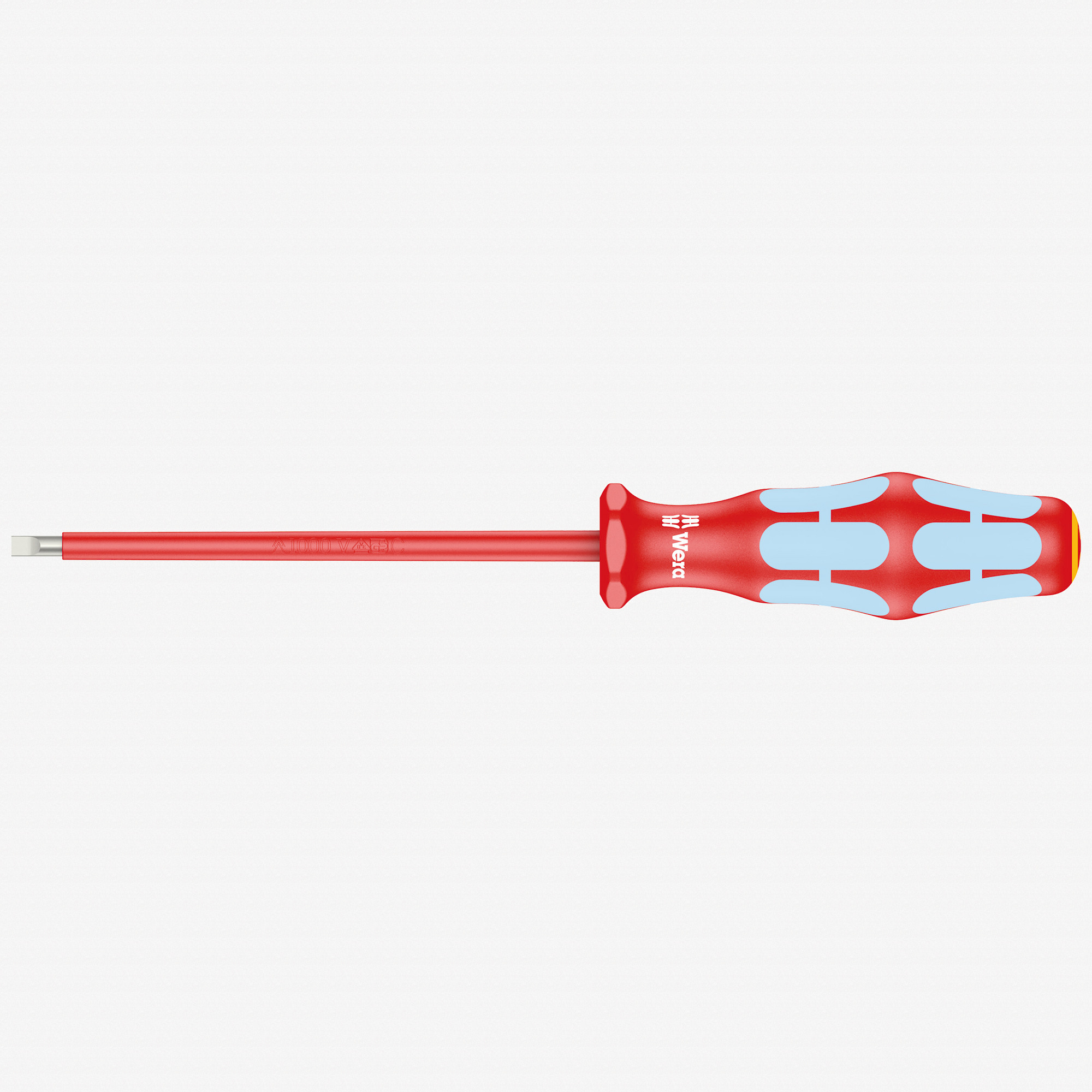 Wera 022730 Kraftform Plus VDE Stainless Steel Slotted Screwdriver, 3.5 x 100mm