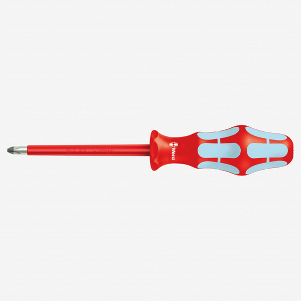 Wera 022733  Kraftform Plus VDE Stainless Steel Phillips Screwdriver, #1 x 80mm