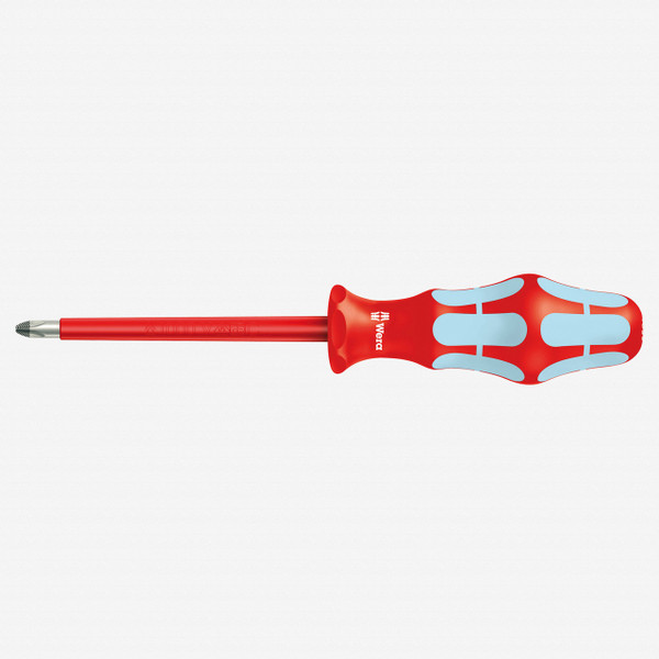 Wera 022734   Kraftform Plus VDE Stainless Steel Phillips Screwdriver, #2 x 100mm