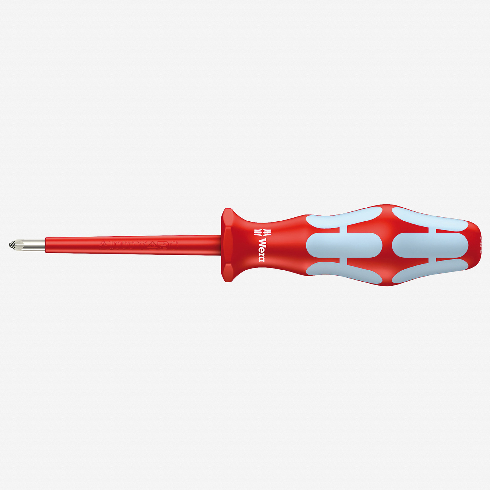 Wera 022740 Kraftform Plus VDE Stainless Pozidriv Screwdriver,  #1 x 80mm