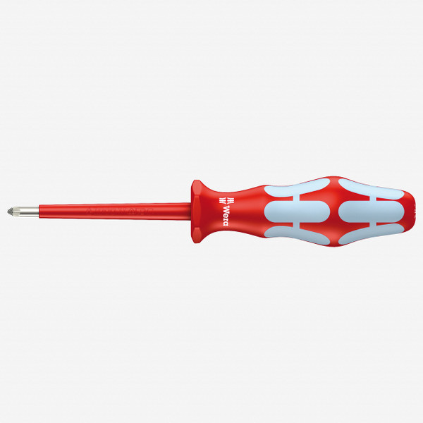 Wera 022740 Kraftform Plus VDE Stainless Pozidriv Screwdriver,  #1 x 80mm