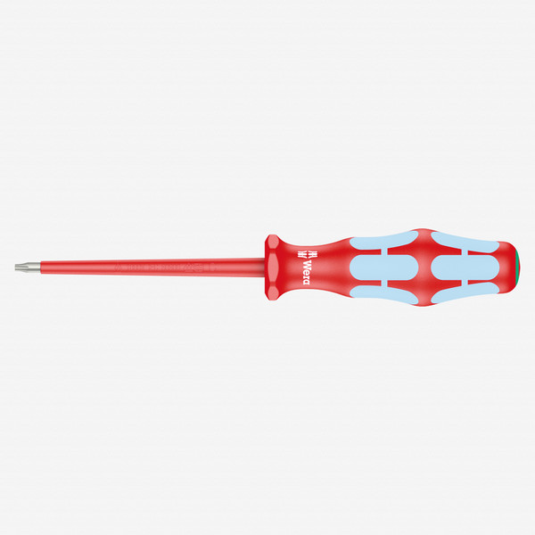Wera 022760 Kraftform Plus VDE Stainless Steel Torx Screwdriver, T8 x 80 mm