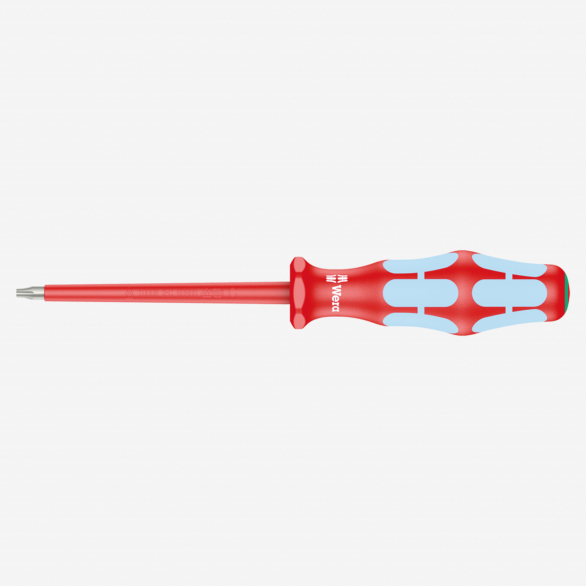Wera 022761 Kraftform Plus VDE Stainless Steel Torx Screwdriver, T9 x 80 mm