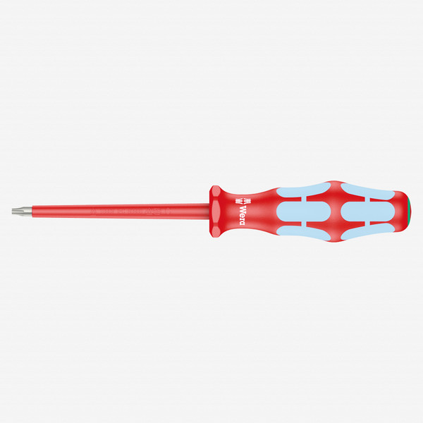 Wera 022762 Kraftform Plus VDE Stainless Steel Torx Screwdriver, T10 x 80 mm