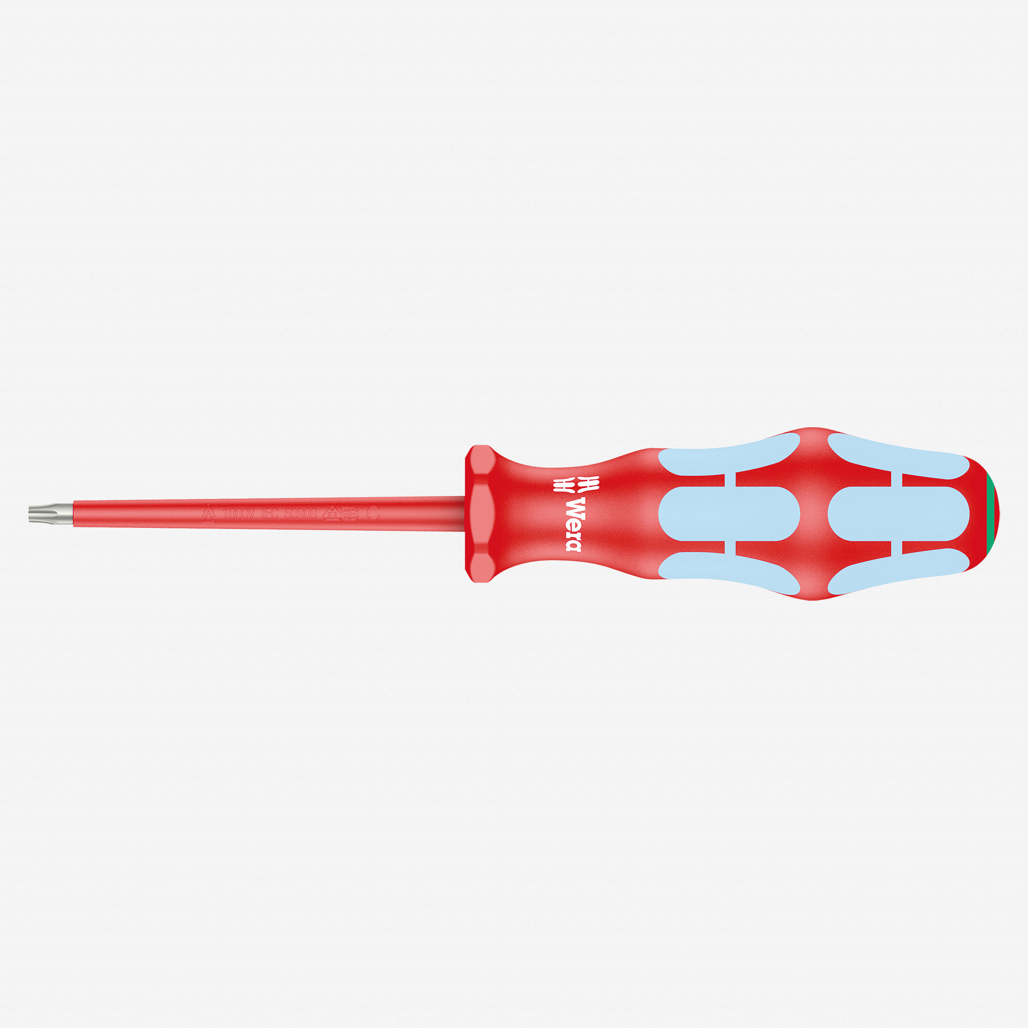 Wera 022763 Kraftform Plus VDE Stainless Steel Torx Screwdriver, T15 x 80 mm
