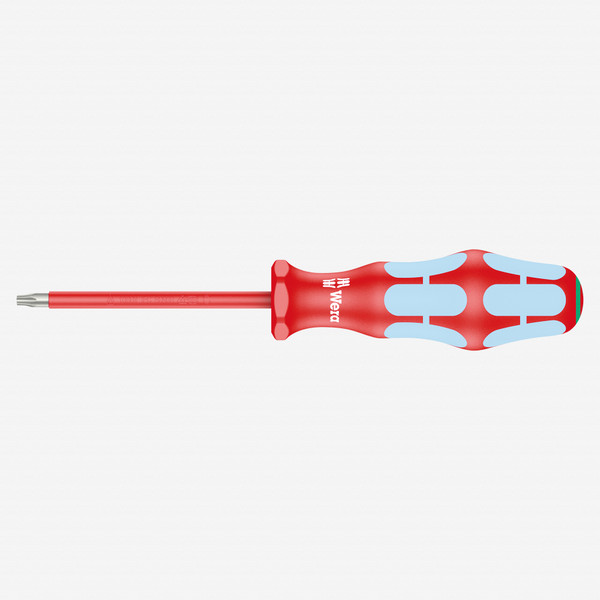 Wera 022764 Kraftform Plus VDE Stainless Steel Torx Screwdriver, T20 x 80 mm