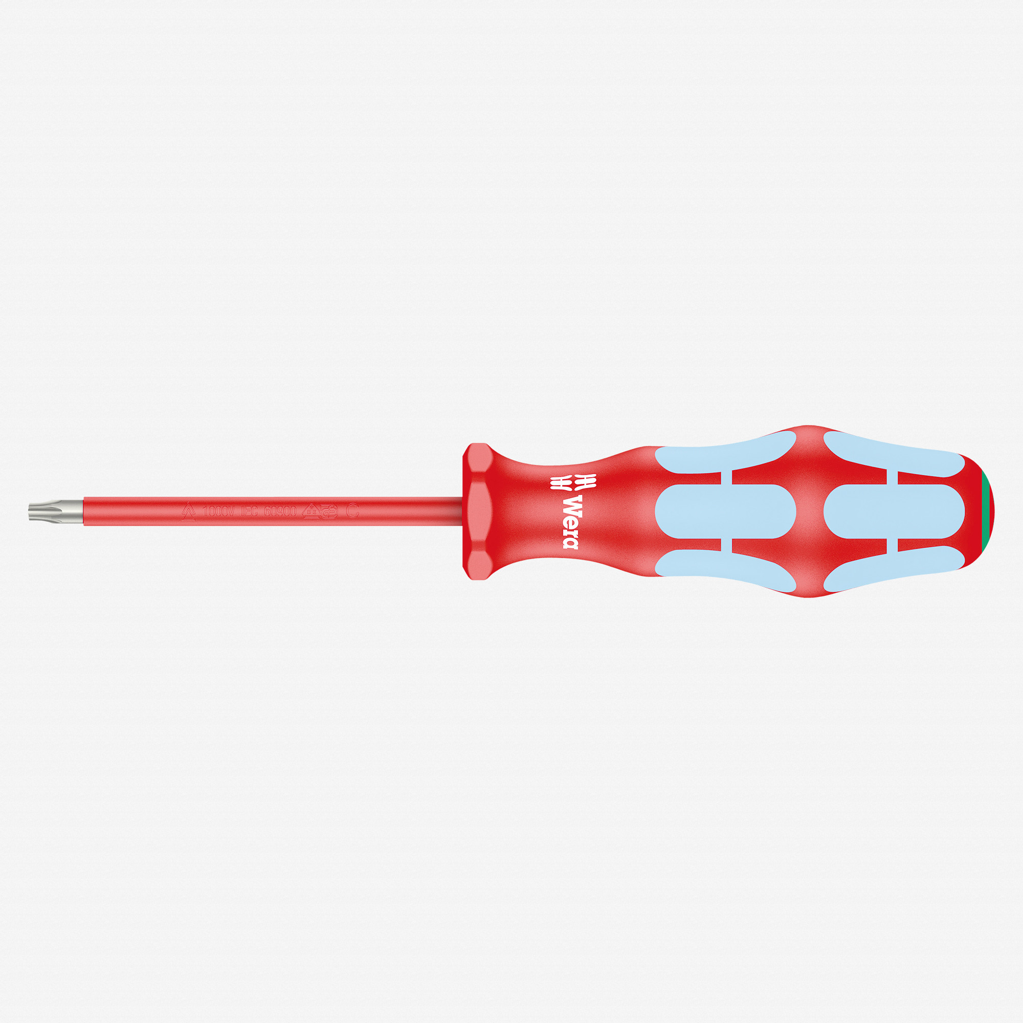 Wera 022764 Kraftform Plus VDE Stainless Steel Torx Screwdriver, T20 x 80 mm
