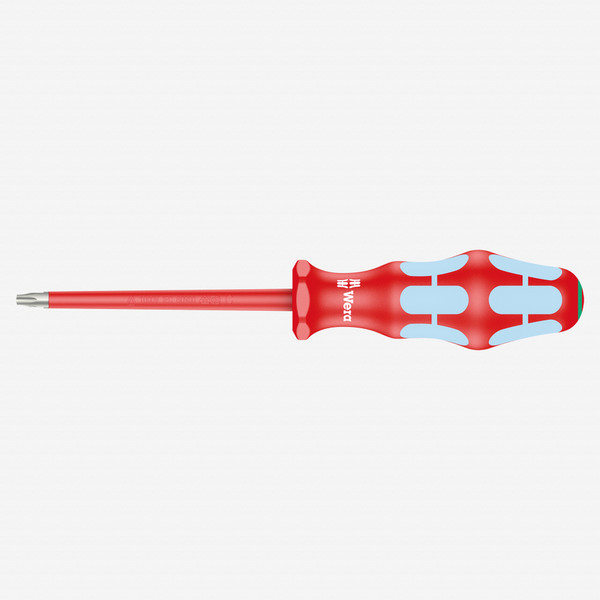 Wera 022766 Kraftform Plus VDE Stainless Steel Torx Screwdriver, T30 x 100 mm