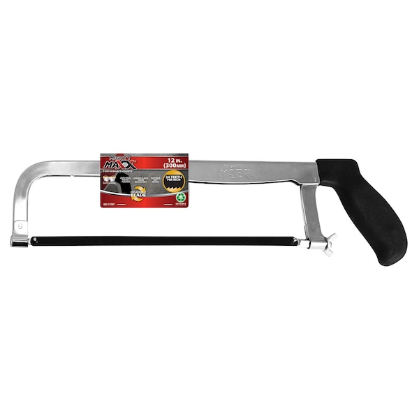 Mighty Maxx Hack Saw Deluxe w 12in Blade Rubber Handle - 083-11707