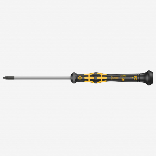 Wera 030116 PZ #1 x 60mm ESD Safe Pozidriv Precision Screwdriver