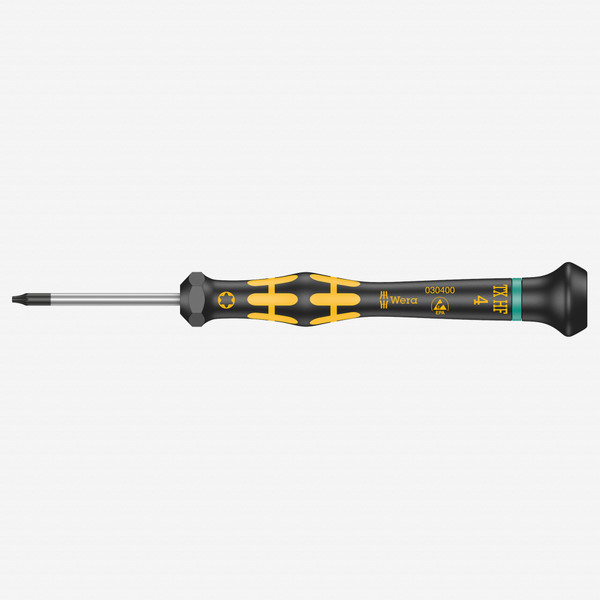 Wera 030400 T4 x 40mm ESD Safe Kraftform Micro Torx HF Precision Screwdriver