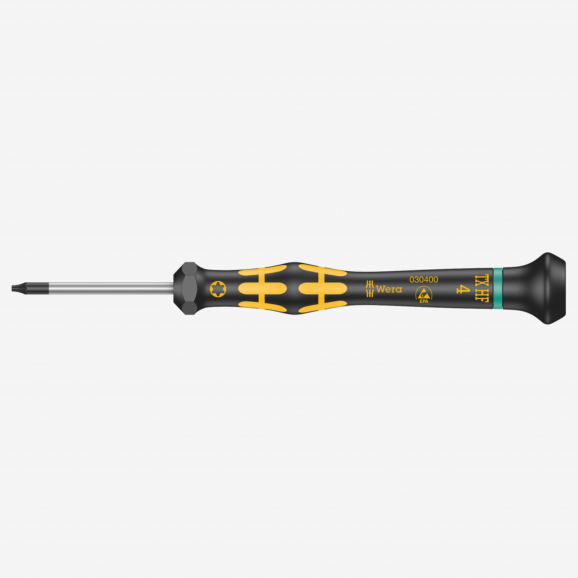 Wera 030400 T4 x 40mm ESD Safe Kraftform Micro Torx HF Precision Screwdriver
