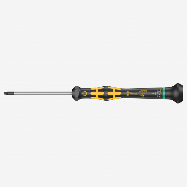 Wera 030403 T7 x 40mm ESD Safe Kraftform Micro Torx HF Precision Screwdriver