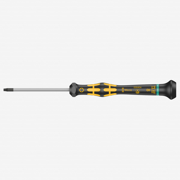 Wera 030404 T8 x 40mm ESD Safe Kraftform Micro Torx HF Precision Screwdriver