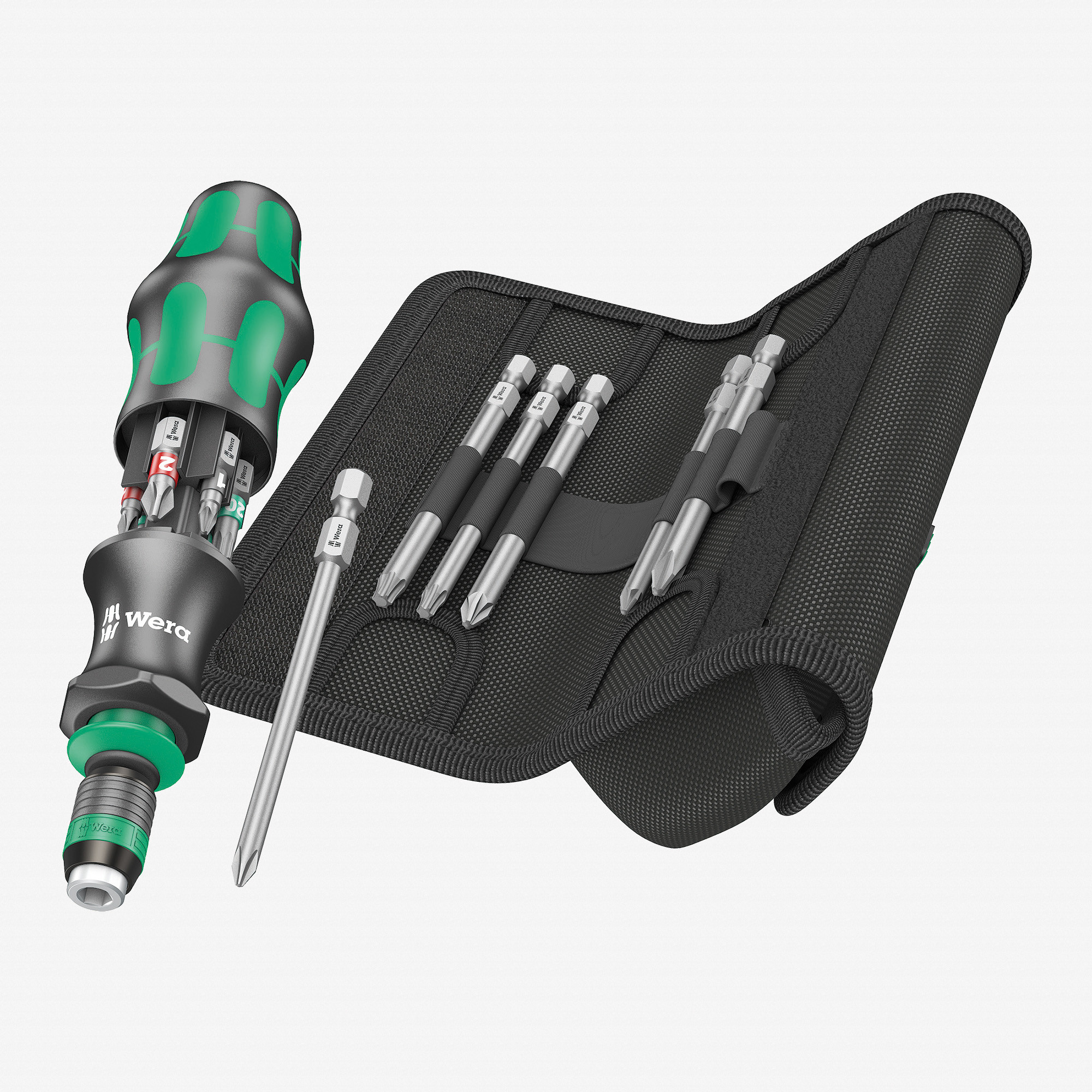 Wera 051017 Kraftform Kompakt 20 Tool Finder 2 Pouch Set, 13 Pieces