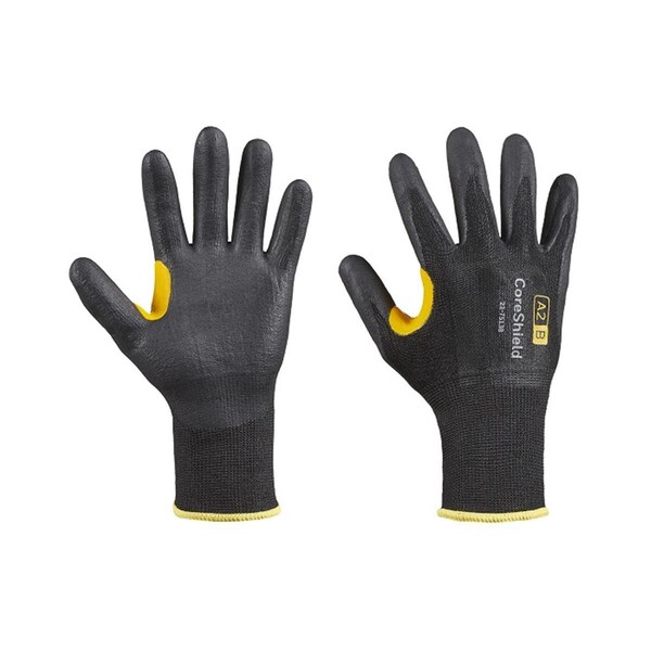 Guante Honeywell 582-22-7513B-8M de 13 Gauge A2-B Micro-Espuma Coreshield; Negro; Mediano - Talla 8 - 582-22-7513B/8M