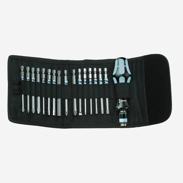 Wera 071116 Kraftform Kompakt 60 Stainless Steel 17 Piece Metric Set