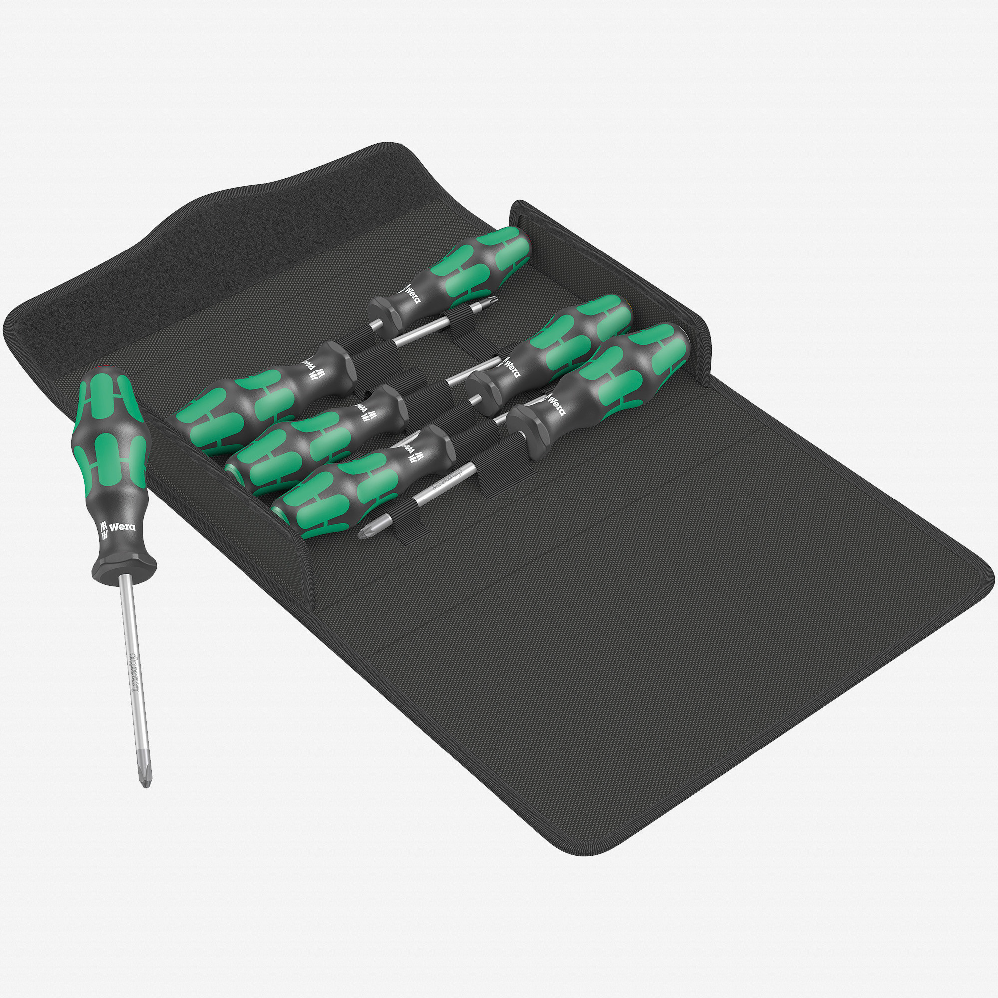 Wera 105623 Kraftform Plus 300/7 Screwdriver Set 1, PH/SL/TX/PZ, 7 Pieces