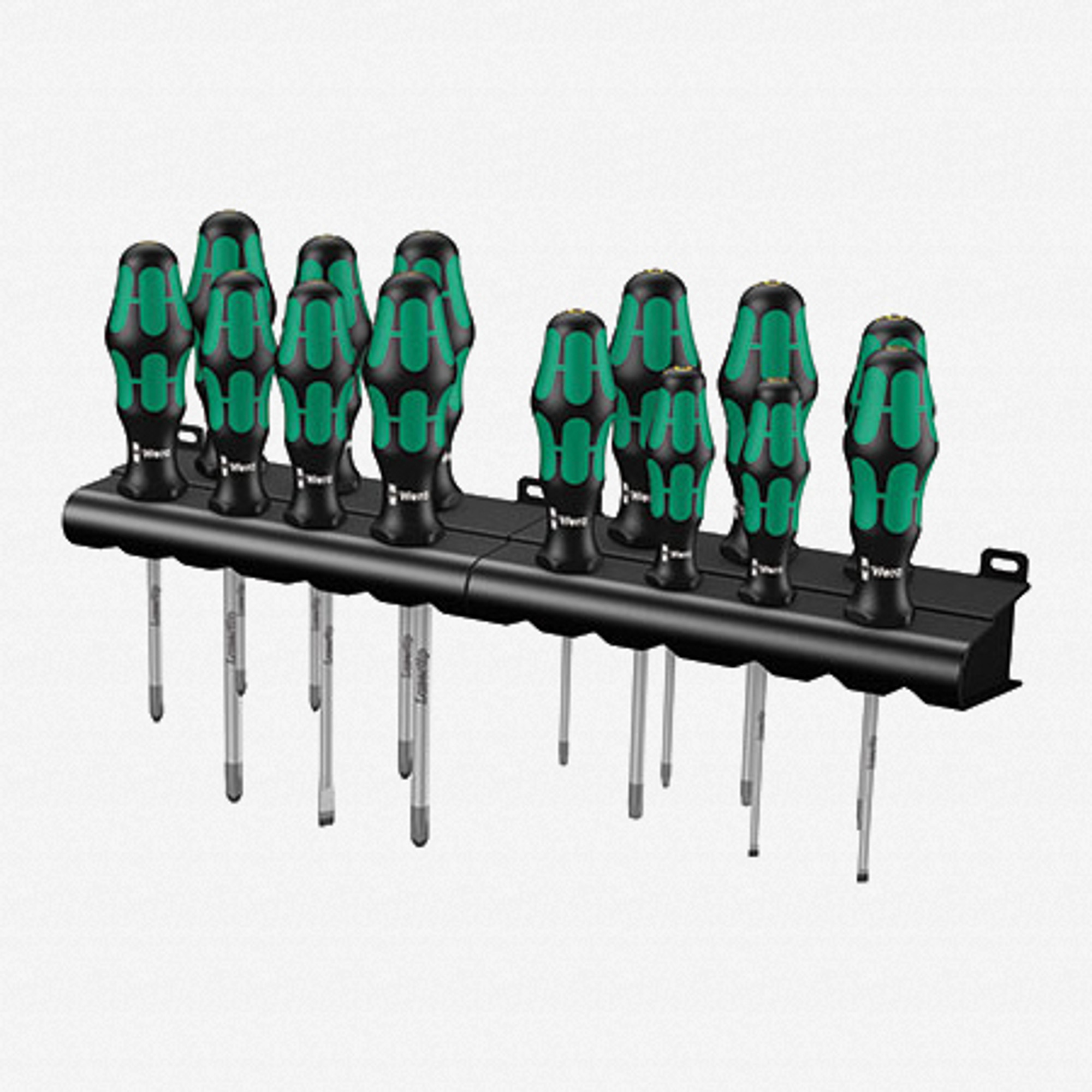 Wera 105630 Kraftform Big Pack 300 14 Piece Slotted/Phillips/Pozidriv/Torx Screwdriver Set
