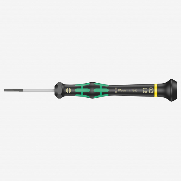 Wera 117993 1.8 x 40mm Kraftform Micro Slotted Precision Screwdriver