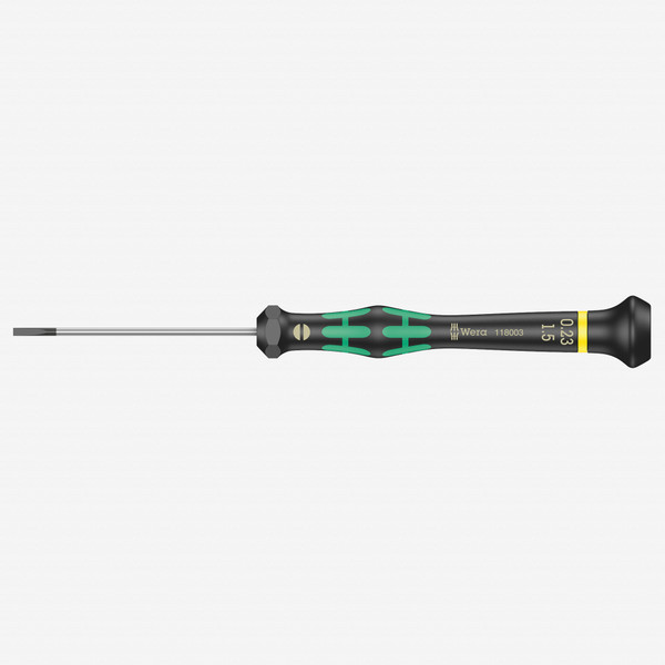 Wera 118003 1.5 x 60mm Kraftform Micro Slotted Precision Screwdriver