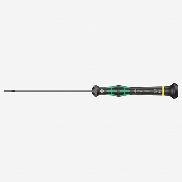 Wera 118007 2 x 100mm Kraftform Micro Slotted Precision Screwdriver