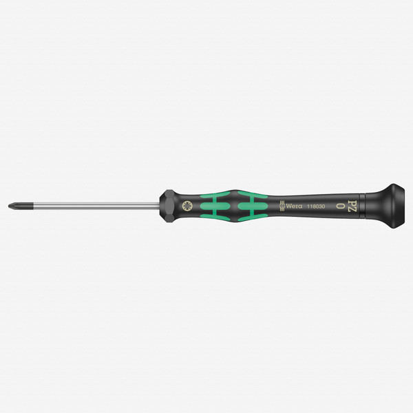 Wera 118030 PZ #0 x 60mm Kraftform Micro Pozidriv Precision Screwdriver