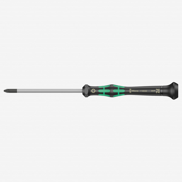 Wera 118032 PZ #1 x 80mm Kraftform Micro Pozidriv Precision Screwdriver