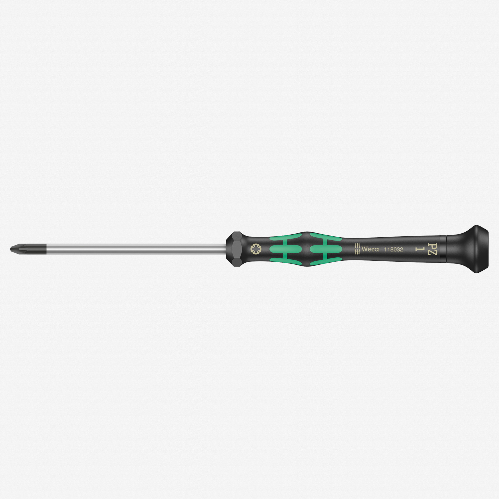 Wera 118032 PZ #1 x 80mm Kraftform Micro Pozidriv Precision Screwdriver